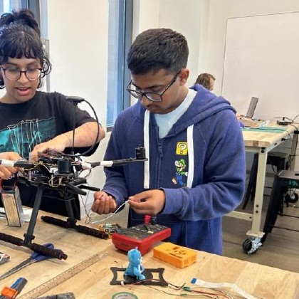 Building a drone at George Mason's MIX lab