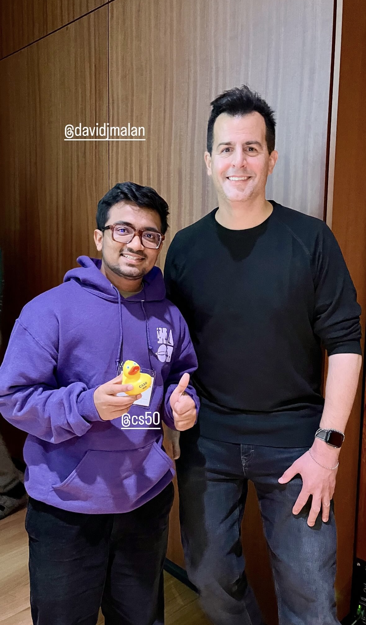 With David Malan at CS50
